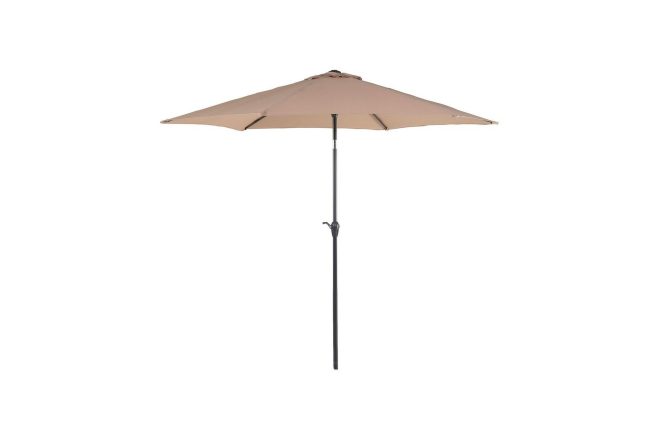 Parasoll sanarica 270x270 cm rund - beige/grå