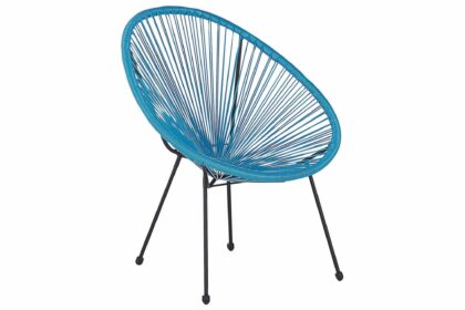 Utefåtölj cayaco - svart/blå