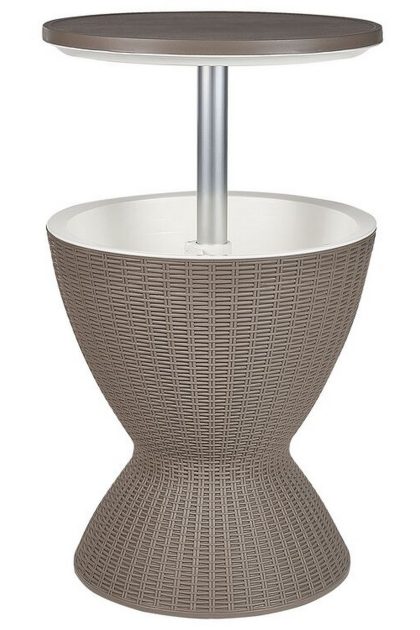 Avlastningsbord utomhus ostuni 49 cm rund rund - beige