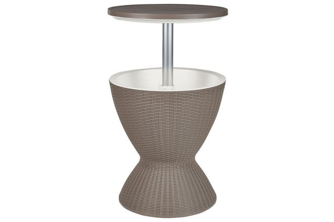 Avlastningsbord utomhus ostuni 49 cm rund rund - beige