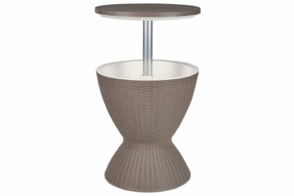 Avlastningsbord utomhus ostuni 49 cm rund rund - beige