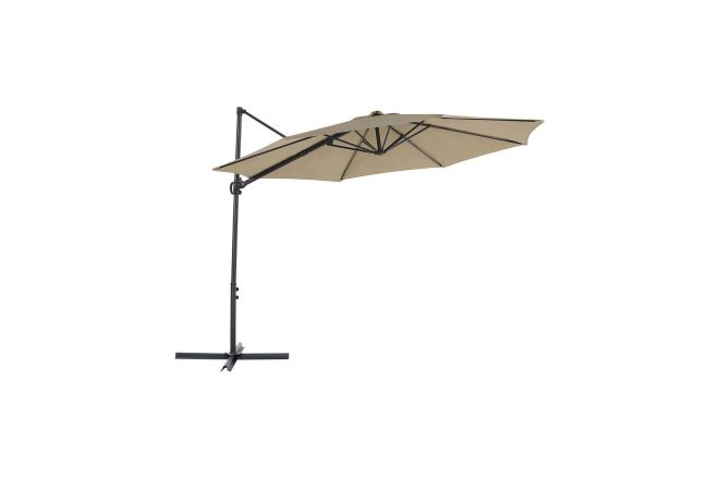 Hängparasoll calimera 295 cm - beige/svart