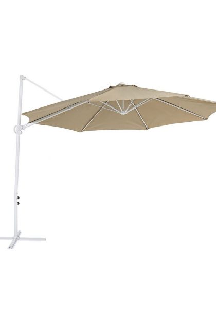 Hängparasoll calimera 295 cm - beige/vit