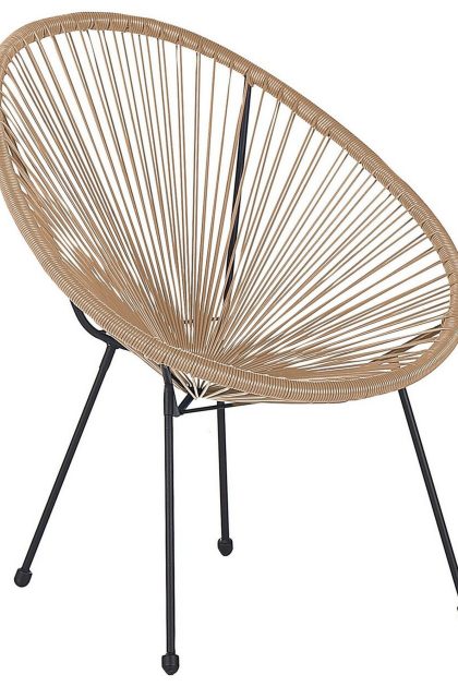 Utefåtölj cayaco - natural/beige/svart
