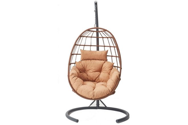 Hängstol utomhus tavus 120x120 cm - cappuccino/coffee