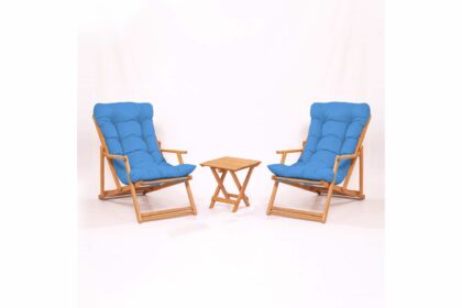 Balkonggrupp parvez 2-sits - blå