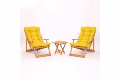 Balkonggrupp parvez 2-sits - gul