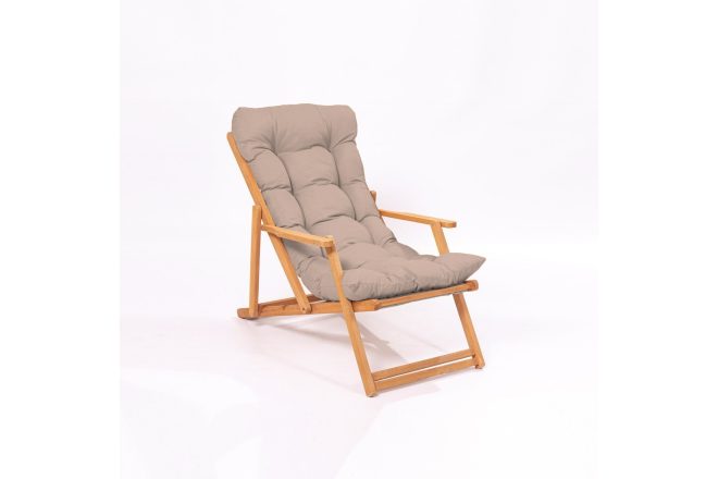Solstol jeremiah brun/natur 58x49 cm