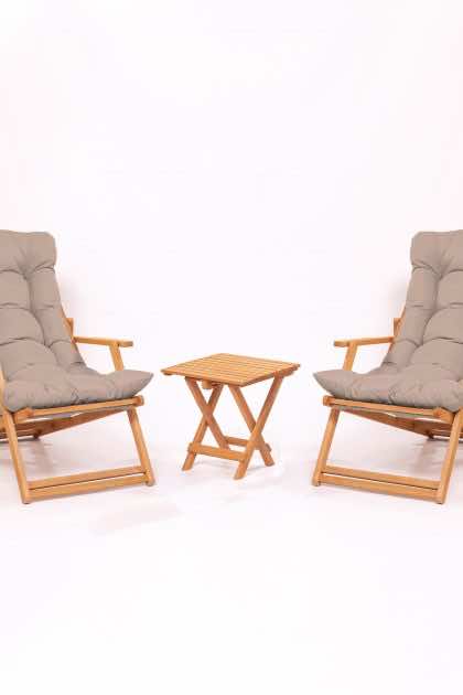 Balkonggrupp parvez 2-sits - beige