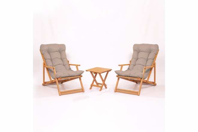 Balkonggrupp parvez 2-sits - beige