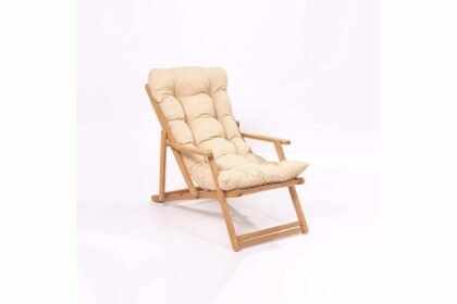 Solstol jeremiah 40x40 cm - brun/cream