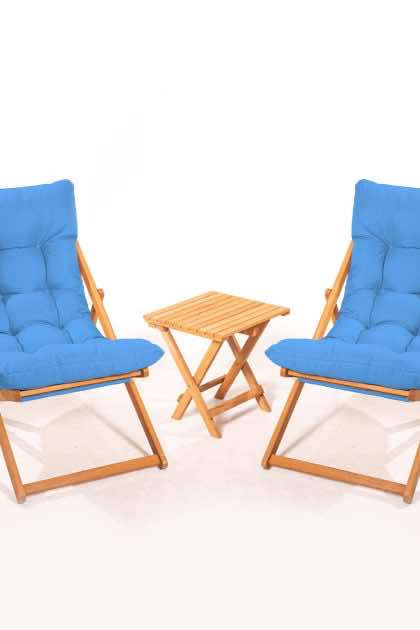 Balkonggrupp nanni 2-sits - blå