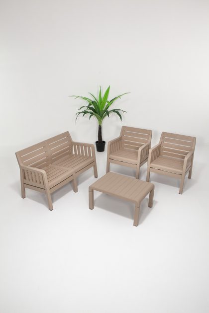 Soffgrupp utomhus  desi 4-sits - brun