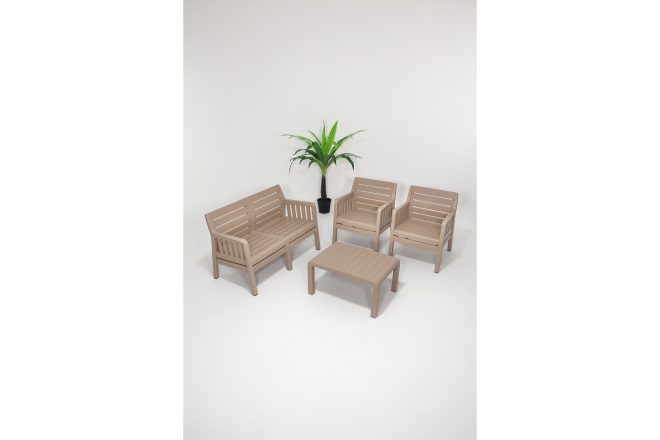 Soffgrupp utomhus  desi 4-sits - brun