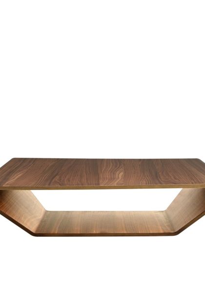 Swedese brasilia soffbord valnöt naturlack, 120x120 cm