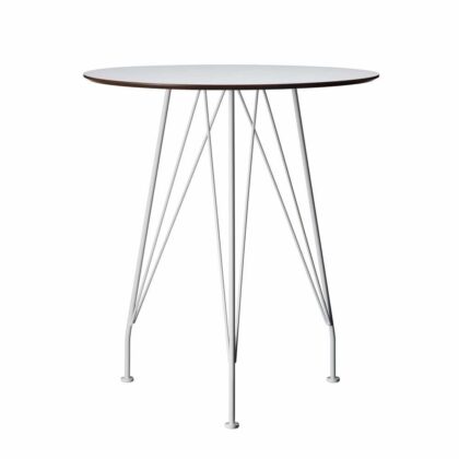 Swedese desirée cafébord vit, ø64cm, vitlackat underrede