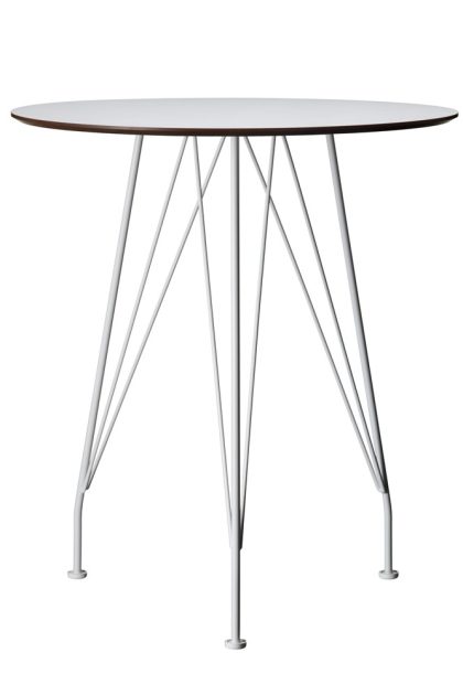 Swedese desirée cafébord vit, ø64cm, vitlackat underrede