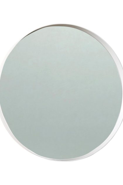 Scherlin spegel 9 vit, Ø80 cm