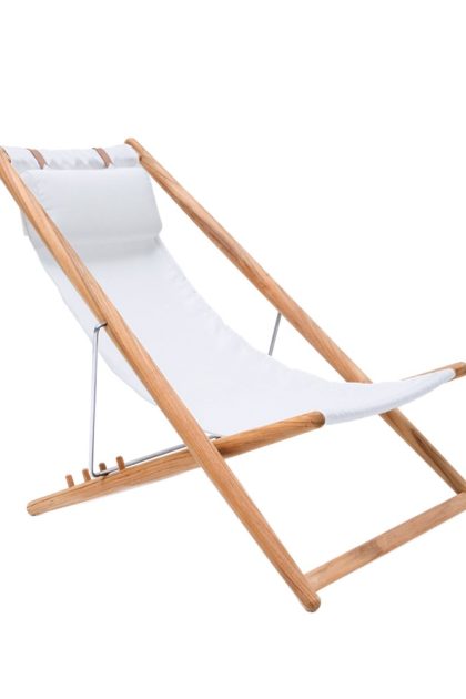 Skargaarden h55 vilstol teak agora nautic white