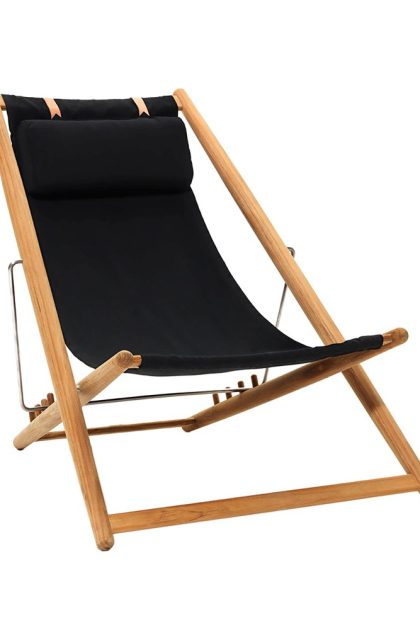 Skargaarden h55 vilstol teak agora nautic black