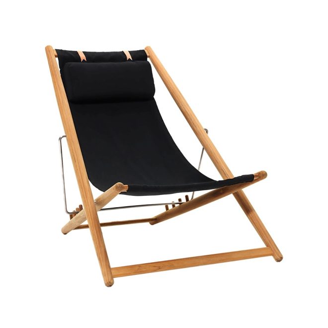 Skargaarden h55 vilstol teak agora nautic black