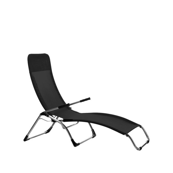 Fiam samba solstol textaline black-aluminium