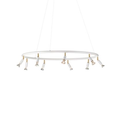 Örsjö belysning star rund pendel vit strukturlack