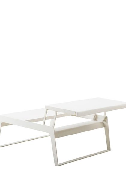 Cane-line chill out soffbord white, dubbel