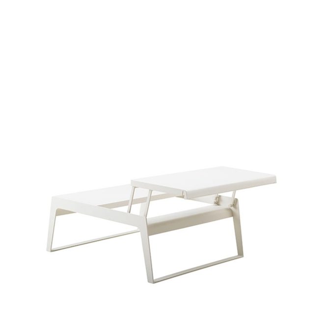 Cane-line chill out soffbord white, dubbel