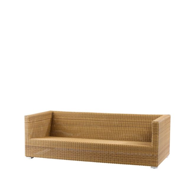 Cane-line chester soffa 3-sits natural