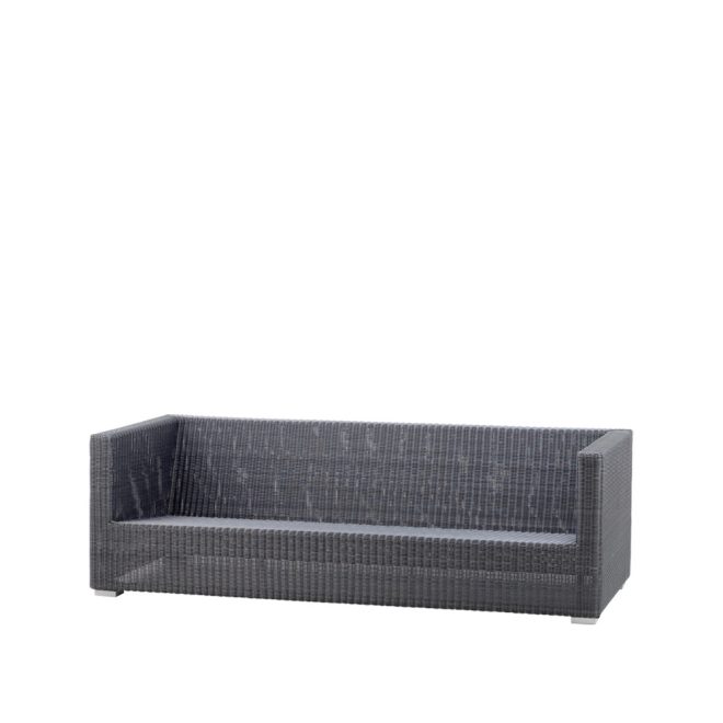 Cane-line chester soffa 3-sits graphite
