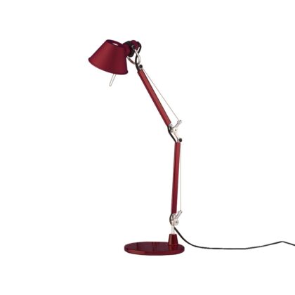 Artemide tolomeo micro bordslampa red