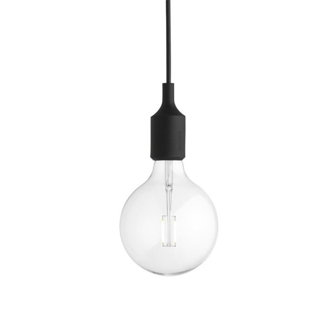 Muuto e27 lampa svart