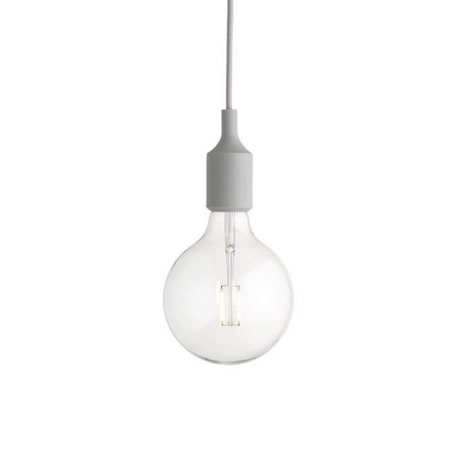 Muuto e27 lampa ljusgrå