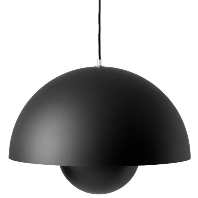 &tradition flowerpot vp2 pendel stor matt svart