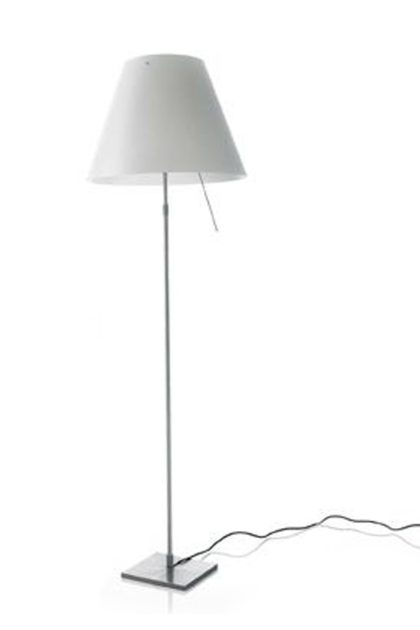 Luceplan costanza d13t.c golvlampa vit