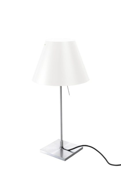 Luceplan costanzina d13 pi.c bordslampa vit, on-off switch
