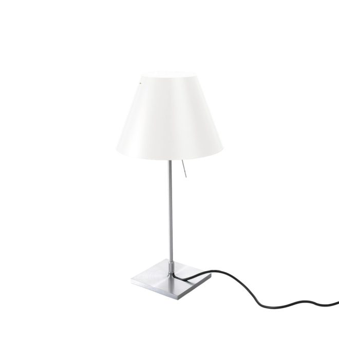 Luceplan costanzina d13 pi.c bordslampa vit, on-off switch