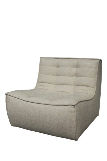 Ethnicraft n701 fåtölj tyg beige