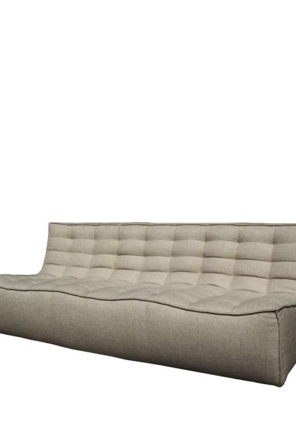 Ethnicraft n701 soffa 3-sits tyg beige