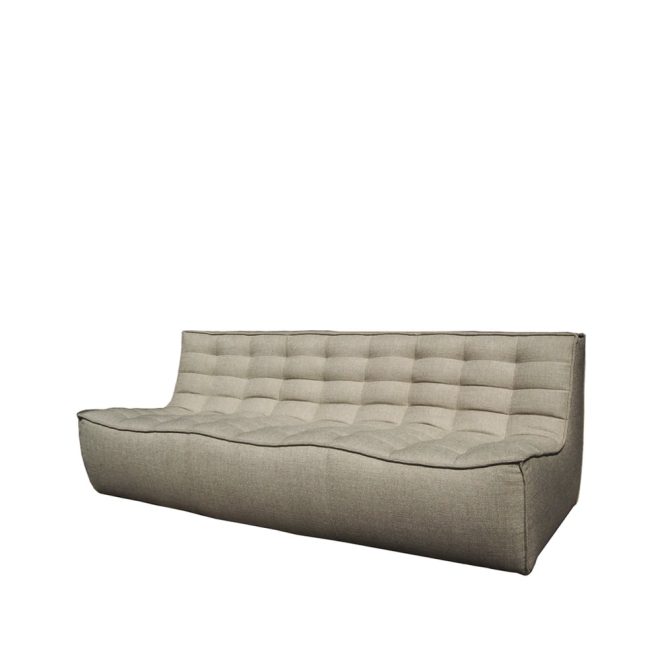 Ethnicraft n701 soffa 3-sits tyg beige