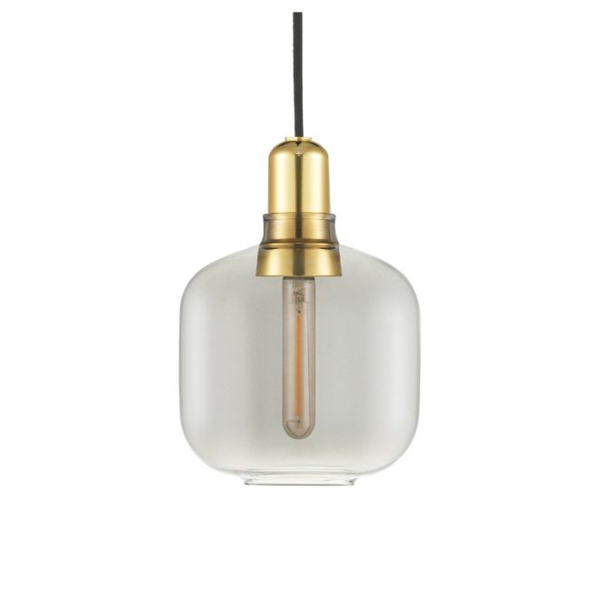 Normann copenhagen amp lampa liten smoke-mässing