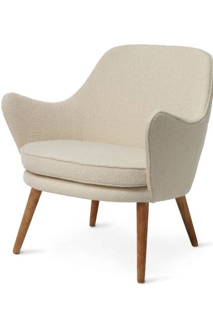 Warm nordic dwell loungestol barnum24 cream-ben i rökt ek
