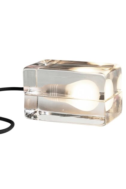 Design house stockholm block lamp bordslampa svart sladd