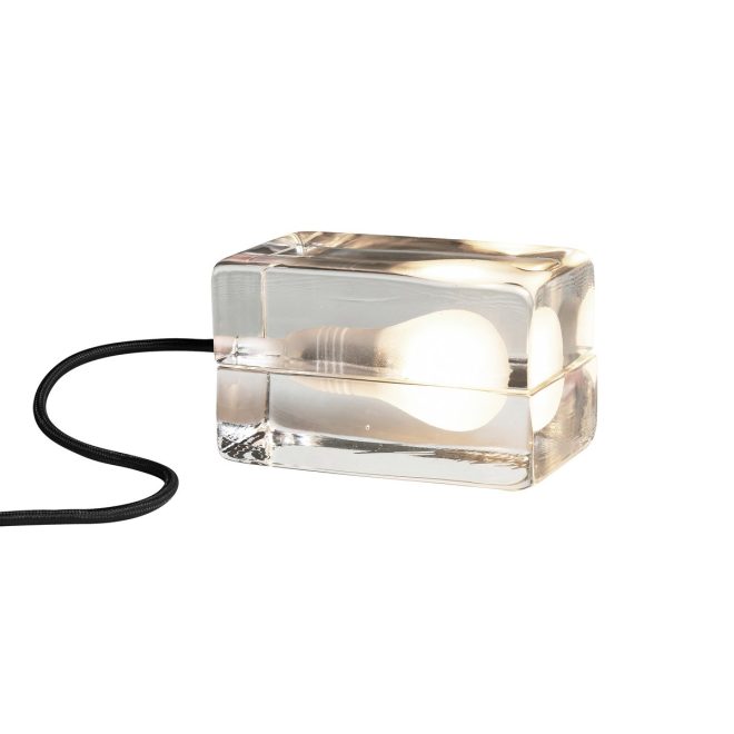 Design house stockholm block lamp bordslampa svart sladd