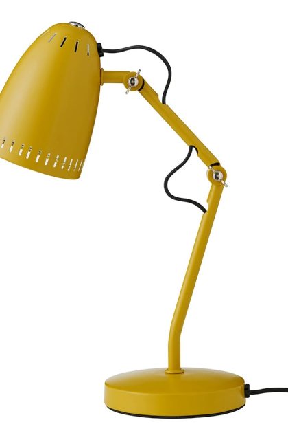 Superliving dynamo bordslampa matt mustard