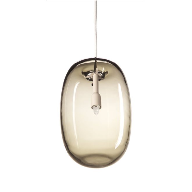 Örsjö belysning pebble taklampa avlång varmgrå-glas