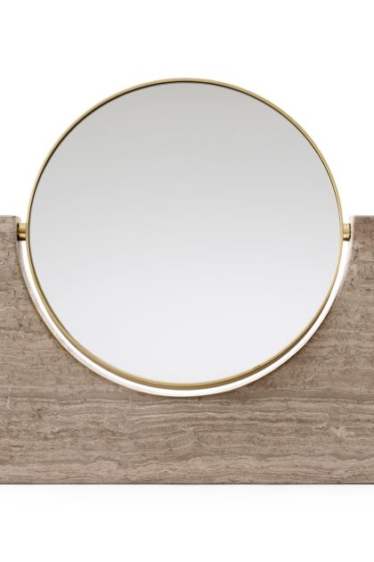 Audo copenhagen pepe marble spegel mässing-brun marmor