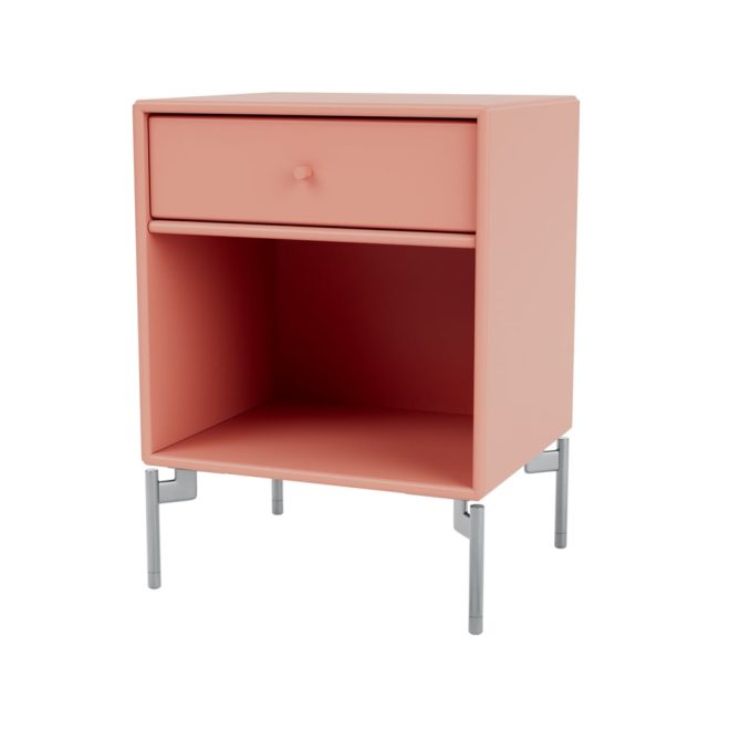 Montana dream sängbord rhubarb 151, kromben