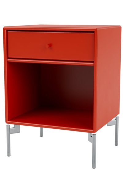 Montana dream sängbord rosehip 145, kromben